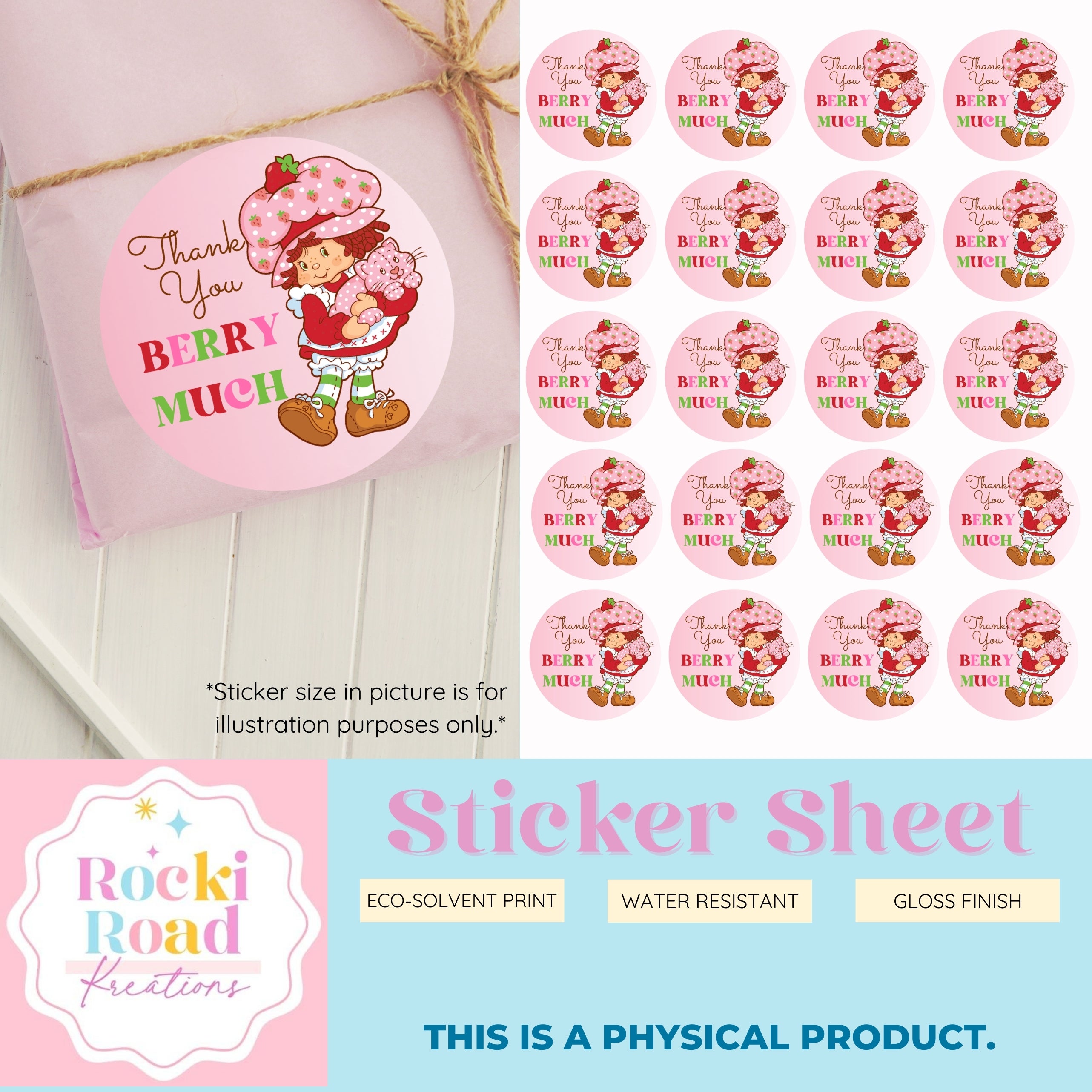919 - Berry Much | Sticker Sheet | Rocki Road Kreations, LLC.