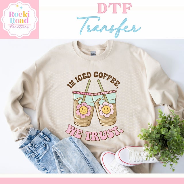 Iced Coffee Is My Therapy - DTF – Krafty Korner Supplies
